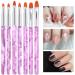 ZHCHAO Acrylic Bar Nail Light Therapy Pen 7 Painted Pen Nail Art Supplies DIY Nail Art Carving Pen Nail Art Brush As show D - Buy Online on GoSupps.com