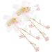 Beaupretty Pink Hair Accessories Pairs tassel flower hair clip pink hair clip hair for kids kid hair flower hair kids hair kids hair clips Hairpin girl Infant Hair Accessories - Buy Online on GoSupps.com