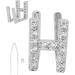 Single Tooth Brace Capital Letter H Hip Hop Teeth Decoration Halloween Tooth Accessories (Silver Color) - Buy Online on GoSupps.com