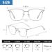 Shop Ultralight Progressive Multifocus Reading Glasses for Men & Women - Translucent Gray Silver 1.5x Bifocal Readers - Buy Online on GoSupps.com