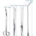 Fistoy 4-in-1 Stainless Steel Aquarium Aquascaping Tools Set for Fish Tanks - Scissor Tweezers Spatula Tool for Aquatic Plants - Silver - Buy Online on GoSupps.com