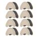 Healvian 8 Pairs of Shoes Forefoot Cushions High Heel Forefoot Pads Anti Slip Shoe Insoles Cow Leather and Latex Metatarsal Pads for Women and Girls Supplies Beige
