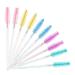 100 Pcs Disposable Mascara Wands Eyelash Brush Spoolies for Eyebrow Eye Lash Extension (Pink) (Multicolour)