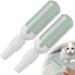 Reusable Pet Hair Remover Roller Washable Hair Remover Brush Pet Hair Removal Tool Device for Cat Dog Furniture Carpet Sofa Clothes (Green-2Pcs)