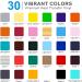 FURWEY HTV Heat Transfer Vinyl Bundle - 52 Pack - 12 x 10 - Iron on Vinyl for T-Shirt - 30 Assorted Colors with Accessories - Includes Tweezers and Vinyl Sheets - Buy Online on GoSupps.com