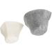ANGGREK Sauna Bath Hat - Water Absorbent Felt Hat for Men & Women | Comfortable Head Protection in White & Gray - Buy Online on GoSupps.com