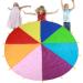 Kids Parachute: Giant Multicolored Play Canopy with 16 Handles - Indoor & Outdoor Toy for Teamwork and Fitness | 3.6m/142 - Buy Online on GoSupps.com