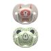 Tommee Tippee Moda Pacifiers Symmetrical Design BPA-Free Silicone Binkies 6-18m 2-Count Woodland Friends