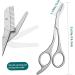 Eyebrow Scissors with Comb 5.63" Brow Scissors Rustproof Eye Brow Trimmer for Ladies Trimming Scissors with Non Slip Handle - Buy Online on GoSupps.com