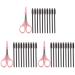 FRCOLOR FRCOLOR 11 Pieces Shape for Girls Eyelashes and Eyebrows Spiral Eyebrow Scissors for Women