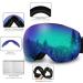 AKASO OTG Ski Goggles - Mag-Pro Magnetic Interchangeable Lenses - A1-black Frame / Grey Lens - Snowboard Goggles for Men & Women - Buy Online on GoSupps.com