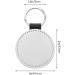 10 Pack Glitter PU Leather Sublimation Keychain Blanks - Heat Transfer Keyring - Black Round - Buy Online on GoSupps.com