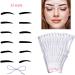 12PCS Eyebrow Shaping Tool Kits with Elastic Fixing Strap Silicone Material for Eyebrow Shapes (As Shown) - Buy Online on GoSupps.com