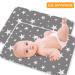 Saconell Baby Wrap Pad Set - Portable Waterproof Changing Pads for Babies & Toddlers (50x70cm 2 Gray) - Ideal for On-the-Go Diaper Changes - Buy Online on GoSupps.com