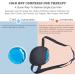 Cooling Eye Patches for Puffy Eyes | Pure Silk Ice Eye Mask for Cold Hot Therapy | Medical Eye Cover for Adults & Kids (Black) - Shop Now - Buy Online on GoSupps.com