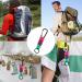 10 Pack Mini Carabiner Keychain Clips with Screw Caps - Durable Outdoor Lanyard Hooks for Men & Women - Buy Online on GoSupps.com
