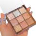 Glitter Eyeshadow Palette Shimmer Eye Shadow Pallets for Women 9 Colour Glitter Eye Make-Up Palettes Gold White Pink Highly Pigmented Eye Shadow Palette for Girls Make Up Glitter 01