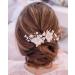 Edary Bridal Wedding Vine Gold Rhinestone Flowers Leaves Headpiece Accessory for Women Girls