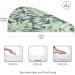Tropical Leaves Dry Hair Cap & Quick Drying Towel Set - Super Absorbent Soft Comfortable | 2 Piece with Button Headband - Perfect for All Hair Types - Buy Online on GoSupps.com