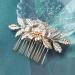 Yheakne Boho Flower Pearl Hair Comb Gold Pearl Wedding Hair Comb Barrette Metal Leaf Comb Headpieces Decorative Headwear Branch Leaf Hair Piece Wedding Hair Accessories for Women and Girls Gifts - Buy Online on GoSupps.com