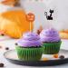 Halloween Cupcake Toppers Black Glitter Bat Spider Pumpkin Design Halloween Cupcake Picks Food Fruit Dessert Cocktail Picks Cake Decorations Holiday Party Supplies (36pcs) - Buy Online on GoSupps.com