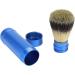 Cerlingwee Blue Shaving Brush - Ergonomic High Water Retention & Portable Travel Shaving Brush for Men & Kids - Aluminum Design for Easy Storage - Buy Online on GoSupps.com