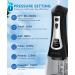 Skeufy Cordless Water Flosser with LED Display & 5 Cleaning Modes - Dental Oral Irrigator with 6 Jet Tips, USB Interface, IPX7 Waterproof, 300ML - Home & Travel - Black - Buy Online on GoSupps.com