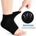 Naapesi Gel Heel Socks - Moisturizing Foot Care Spa Socks for Dry Cracks & Plantar Fasciitis - Open Toe Soft & Ventilated Black - Buy Online on GoSupps.com