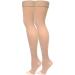 Truform Women's Compression Stockings 20-30 mmHg - Thigh High Open Toe Opaque Medium Beige - 1 Pair - Buy Online on GoSupps.com