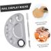 minkissy 1 Set Palette Nail Paint Display Boards Manicure Art Tools Manicure Display Boards Manicure Paint Trays Nail Display Racks Nail Art Tools Nail Polish Mixed Board Stainless Steel 12.5X9.5X1.5CM Silver - Buy Online on GoSupps.com