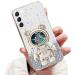 Tivenfezk Nadoli for Samsung Galaxy S23 Plus Treibsand B r Astronaut Hidden Stand Shell caricature glitter astronaut stand soft silicone bling cell phone case transparent protective cover samsung galaxy s23 plus clear