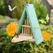Butterfly House and Feeder Green Insect Home Attracting Butterflies to Rest Wooden Bee Bat Habitat Natural Garden Hotel Decoration for Indoor Outdoor Winter Summer Yard - Buy Online on GoSupps.com