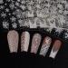 6 Sheets Christmas Nail Art Stickers Decals Self-Adhesive White Stars Snowflakes Nail Supplies Nail Art Design Decoration Accessories - Buy Online on GoSupps.com