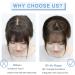 SARO-UP Clip in Fringe Clip in Bangs 100% Real Human Hair Clip in Fringe Human Hair Extensions with Temples Hairpieces for Thinning Hair 360 Clip on Bangs for Daily Wear(Medium Auburn Brown) - Buy Online on GoSupps.com