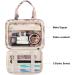 Large Beige Flamingo Toiletry Bag: Full Size Travel Makeup Organizer for Women - Buy Online on GoSupps.com