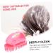 Iwowhero 2 Piece Hairbrush Set - ABS Scalp Washer & Massage Brush - Pink Shampoo Scalp Cleaner Device for Adults - 10.5x7x5.5cm - Buy Online on GoSupps.com