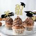 2023 Graduation Cupcake Toppers 24 Pack Glitter Class of 2023 Grad Cap Diploma Cake Picks for 2023 Graduation Themed Party Decorations (Gold) - Buy Online on GoSupps.com