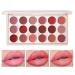 Lip Gloss Lip Palette - Waterproof Matte Lip Palette | Waterproof and Sweatproof Lipstick Palette, Lip Cream Palette, Portable Lip Gloss for Women, Small a