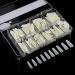 Ycagrain 500Pc Coffin Nails Fake Nail Tips Full Cover Manicure Design Acrylic Nails for Women (Trapezoid) - Buy Online on GoSupps.com