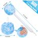 VANZAVANZU Loofah Sponge Set | Anti-Slip Handle Body Scrubber | Exfoliating Shower Sponge | Soft Mesh Bath Luffa - White/Blue - Buy Online on GoSupps.com