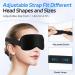 3D Deep Contoured Cup Sleep Mask | 99% Light Block | Adjustable Zero Pressure Blindfold for Eyelash Extensions | Breathable Sleeping Mask for Men & Women (Black - Buy Online on GoSupps.com
