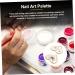Didiseaon 2pcs Nail Art Tray Set - Agate Crystal Cosmetic Tools for Resin Gel Display & Color Mixing - Perfect for Manicure and Nail Design - Buy Online on GoSupps.com