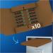 Oral-B CrossAction Toothbrush Head Black with CleanMaximiser Technology - 10 Count Mailbox Pack - Buy Online on GoSupps.com