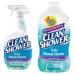 Clean Shower Daily Shower Cleaner - No Scrub Bundle Pack 32oz. Spray Bottle & 60oz. Refill Bottle 2 Piece Assortment