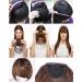 Clip In Bangs Hair Extensions - Dark Brown & Gold Blonde | Neat Fringe Hairpiece for Women - Buy Online on GoSupps.com