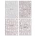 Jmeowio 3D Flower Nail Art Stickers - Self-Adhesive 5D Summer Nail Design | 4 Sheets of Colorful Nail Decorations - Buy Online on GoSupps.com