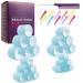 Hair Rollers Hair Curlers. Large Self Grip Hair Curlers for Long Hair, Big Hair Rollers for Long Hair. No heat Curlers Hair Hair Rollers with Clips & Comb.24 Pack Blue-24