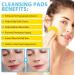 Turmeric Cleansing Pads for Oily & Sensitive Skin | 60PCS Gentle Pads to Combat Acne Blemishes & Dullness | Balance Skin Oil - Buy Online on GoSupps.com