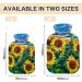 Sunflowers Hot Water Bottle 2L - BPA-Free Large Cover for Pain Relief Perfect for Headaches Neck & Shoulders - Buy Online on GoSupps.com