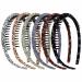 AMCAMI 6-Piece Non-Slip Comb Headbands for Women - Resin Hair Bands Hoop for Makeup and Washing - Hair Accessories for Girls - Buy Online on GoSupps.com